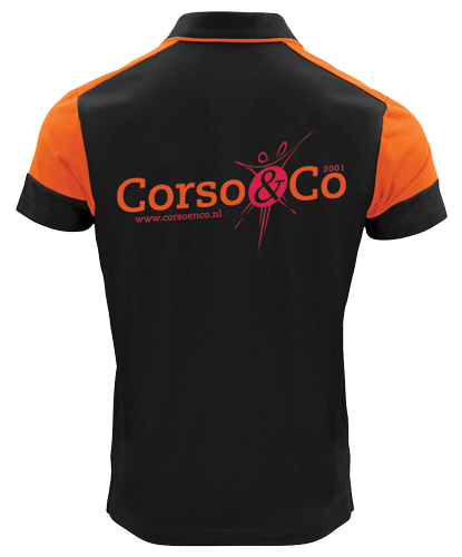 Polo | Heren <br>Rugbedrukking 'Corso&Co'