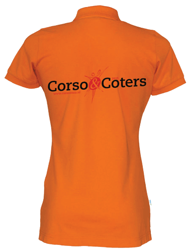 Corso&Co polo | Dames <br>Rugborduring 'Corso&Coters'
